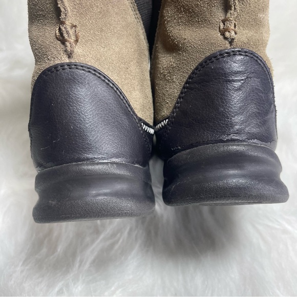 Lands End Suede Boots, Fleece Lined, Brown, Women Size 9 - Picture 7 of 14